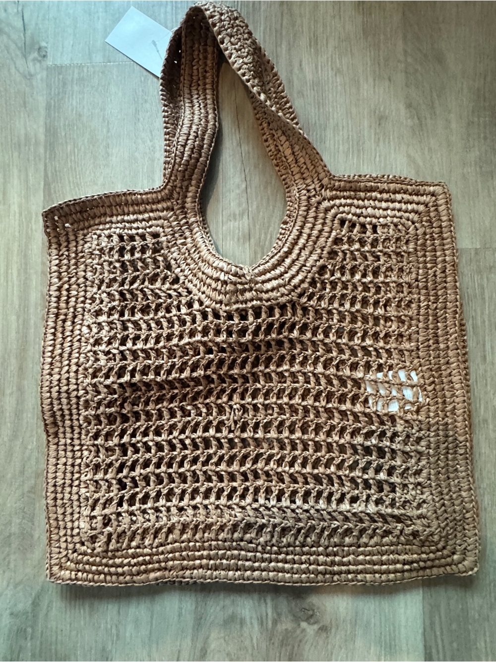 H&M Dark Beige Straw Tote - Picture 5 of 7